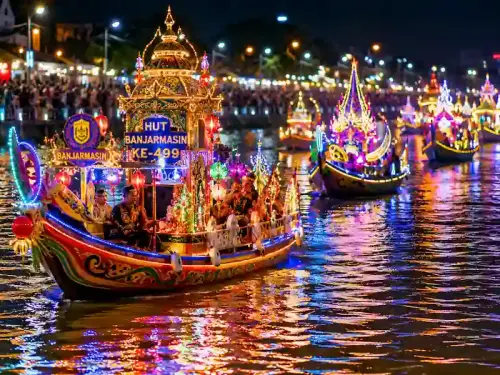 Banjarmasin Decorative Jukung Festival